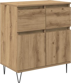 vidaXL Πλαϊνό γραφείο Artisan Oak 60 x 35 x 70 cm