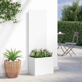 vidaXL Οθόνη Ιδιωτικότητας Κήπου Λευκό 50 x 32 x 150 εκ