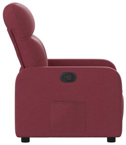 vidaXL Πολυθρόνα Ανακλινόμενη Μπορντό Υφασμάτινη