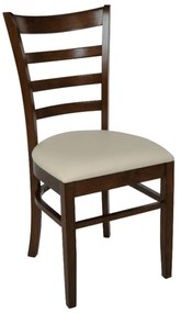 Καρέκλα Naturale-L Ε7052,3 Ecru 42x50x91cm Σετ 2τμχ Ξύλο,Τεχνόδερμα
