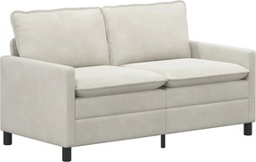 vidaXL Σετ Καναπέ 2 pcs Κρεμ Βελούδο