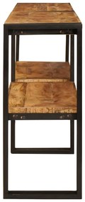 vidaXL Τραπέζι κονσόλας Καφέ 160 x 33 x 75 εκ. Μασίφ ξύλο μάνγκο