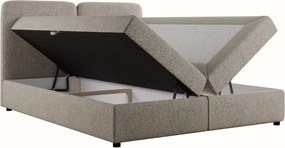 Επενδυμένο κρεβάτι Boho-140 x 200-Κρεμ