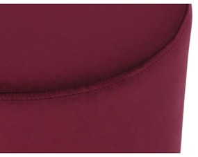 Υποπόδια DKD Home Decor Μπεζ Βουργουνδίας Βελούδο 40 x 40 x 42 cm (x2)