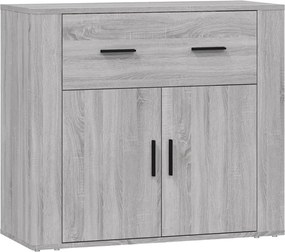 vidaXL Ντουλάπι Γκρι Sonoma 80x33x70 εκ. από Επεξεργασμένο Ξύλο