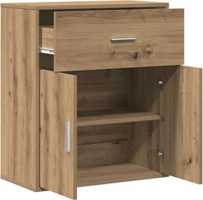 vidaXL Πλαϊνό γραφείο Artisan Oak 60 x 31 x 70 εκ Επεξεργασμένο ξύλο