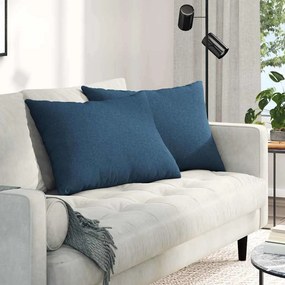 vidaXL Μαξιλάρι Καναπέ 2 pcs Μπλε 70 x 50 cm ύφασμα