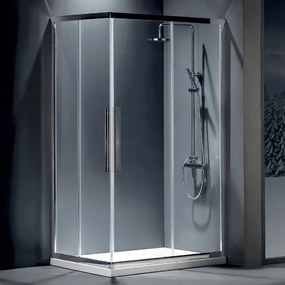 Devon Flow Corner Entry Chrome Nano 110x90x195 - Παραλληλογραμμη Καμπίνα