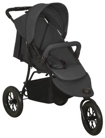 vidaXL Καρότσι Μωρού Ανθρακί Ατσάλινο