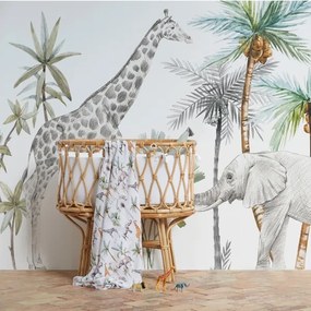 Μουσελίνα από Bamboo Bimbidreams 120x120cm Africa