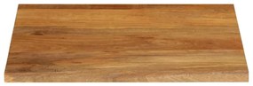 vidaXL Επιφάνεια Τραπεζιού 80x80x2,5 εκ. Live Edge Μασίφ Ξύλο Μάνγκο