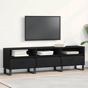 vidaXL Τηλεοπτική Βάση Μαύρη Ξυλεία 150x30x44,5 εκ. Επεξεργασμένο Ξύλο