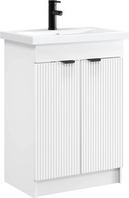 vidaXL Σετ Επίπλων Μπάνιου Λευκό 78,5 x 37,5 x 81 εκ