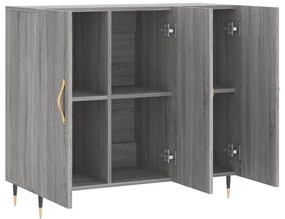 vidaXL Ντουλάπι Γκρι Sonoma 90 x 34 x 80 εκ. από Επεξεργασμένο Ξύλο