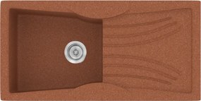 Sanitec Classic 328 (99×51) - Γρανιτένιος νεροχύτης - Granite TERRACOTTA