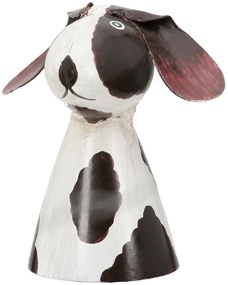 Φιγούρα φράχτη Dog Metal White Assorted 3 Times 7X6X7Cm 7X6X7Cm
