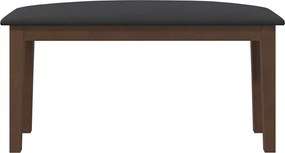 Πάγκος vidaXL 90 cm Καφέ μασίφ ξύλο καουτσούκ