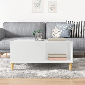 vidaXL Τραπεζάκι Σαλονιού Λευκό 80 x 80 x 36,5 εκ. Επεξεργασμένο Ξύλο
