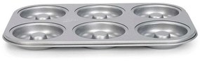 Φόρμα Για 6 Donuts Αντικολλητική Silvertop 221.03635 32x22cm Silver Patisse Aluminium