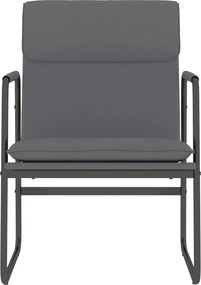 vidaXL Πολυθρόνα Γκρι 55 x 64 x 80 εκ. από Συνθετικό Δέρμα