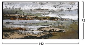 ΠΙΝΑΚΑΣ ΤΟΙΧΟΥ SEDIMENT HM4575.01 ΜΕ ΚΟΡΝΙΖΑ ΜΑΥΡΗ-ΚΑΜΒΑΣ 142x4.5x72Υεκ