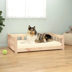 Κρεβάτι Σκύλου 95,5 x 65,5 x 28 εκ. από Μασίφ Ξύλο Πεύκου