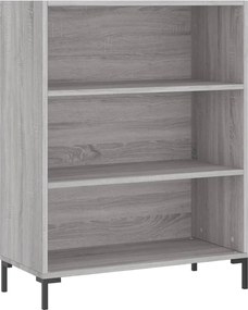 vidaXL Ντουλάπι Γκρι Sonoma 69,5 x 34 x 180 εκ. Επεξεργασμένο Ξύλο