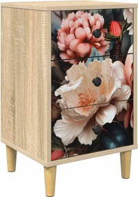 VidaXL Κομοδίνο BORNE Sonoma Δρυς 36 x 33 x 60 εκ Επεξεργασμένο Ξύλο