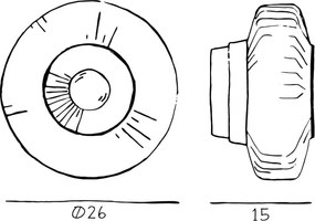 Απλίκα Τοίχου New Wave Optic Wall Ø26cm Ροζ