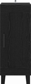 vidaXL Πλαϊνό γραφείο Μαύρη Οξυά 34,5 x 34 x 90 εκ.