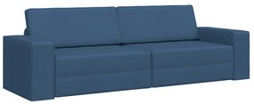 vidaXL Καναπές Κρεβάτι 2 σε 1 Μπλε 245x150x60.5 cm Υφάσματος