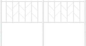 vidaXL Ανταλλακτικό κεφαλάρι Λευκό 160 εκ. Μεταλλικό