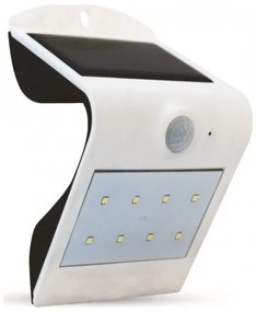 Ηλιακό Φωτιστικό LED 1.5W με Αισθητήρα Solar Wall Light 4000K+4000K White+Black Body 8276 VTAC 8276 Μαύρο-Λευκό