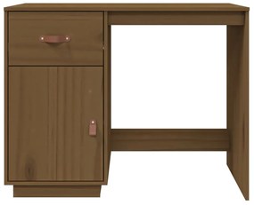 vidaXL Γραφείο Καφέ Μελί 95 x 50 x 75 εκ. από Μασίφ Ξύλο Πεύκου