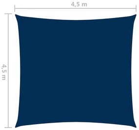 Πανί Σκίασης Τετράγωνο Μπλε 4,5 x 4,5 μ. από Ύφασμα Oxford - Μπλε