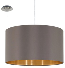Φωτιστικό Οροφής Maserlo 31603 Cappucino Eglo Metal, Fabric