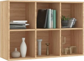 vidaXL Ραφιέρα / Βιβλιοθήκη Sonoma Δρυς 66x30x98 εκ. από Επεξ. Ξύλο