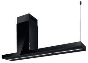 Elica Haiku Island BL/A/180 Απορροφητήρας Νησίδα 180cm Μαύρος
