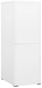 vidaXL Αρχειοθήκη Λευκή 46 x 62 x 133 εκ. από Ατσάλι