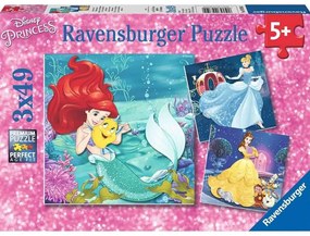 Παζλ Disney 09350 Princess Princesses Adventure 3x49Τμχ. Multi Ravensburger