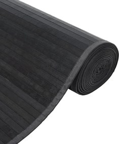 vidaXL Χαλί Ορθογώνιο Γκρι 70 x 300 εκ. Μπαμπού