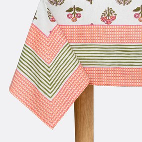 Τραπεζομάντηλο με τύπωμα, από πλυμένο βαμβάκι, VANDI