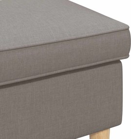 vidaXL Πολυθρόνα Ποδιών Taupe 55 x 35 x 41 εκ