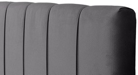 Επενδυμένο Κρεβάτι New York-Gkri-90 x 200-Ξύλα Ελάτου