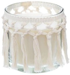 Αρωματικό Κερί Σε Βάζο Με Κρόσια Terre Pockwood 07.164874 12x12cm White Paraffin