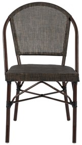 Καρέκλα PRETORIA C5718 Μεταλλική Bamboo Look Καφέ 54x62x89 εκ. 54x62x89 εκ.