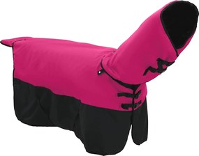vidaXL Σαμάρι Ίππου Ροζ και Μαύρο 95 cm Πολυεστέρας