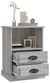 vidaXL Κομοδίνο Γκρι Sonoma 43x36x60 εκ.