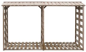 vidaXL Υπόστεγο Αποθήκευσης Καυσόξυλων 300x90x176 εκ. Εμποτισμ. Πεύκο