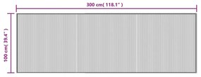 Χαλί Ορθογώνιο Ανοιχτό Φυσικό 100 x 300 εκ. Μπαμπού - Μπεζ